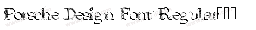 Porsche Design Font Regular字体转换 Porsche Design Font Regular字体转换
